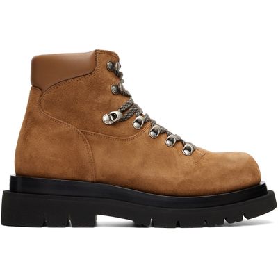Bottega Veneta Bottega Veneta Brown Boston Crust Lug Ankle Boots