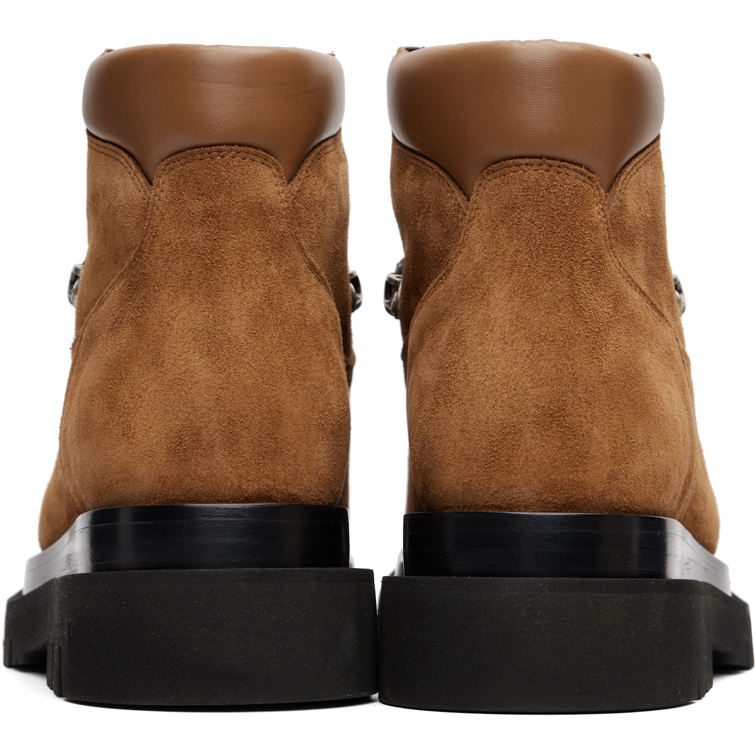 Bottega Veneta - Brown Boston Crust Lug Ankle Boots