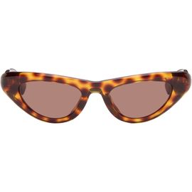 Bottega Veneta Bottega Veneta Brown Curvy Sunglasses