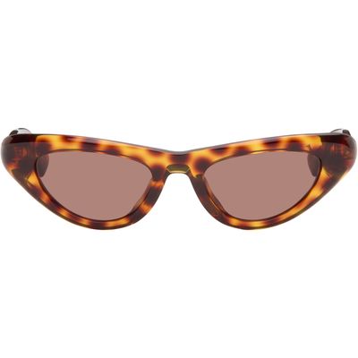 Bottega Veneta Bottega Veneta Brown Curvy Sunglasses
