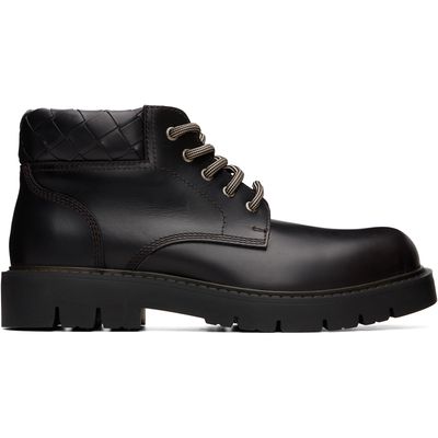 Bottega Veneta Bottega Veneta Brown Haddock Cropped Boots