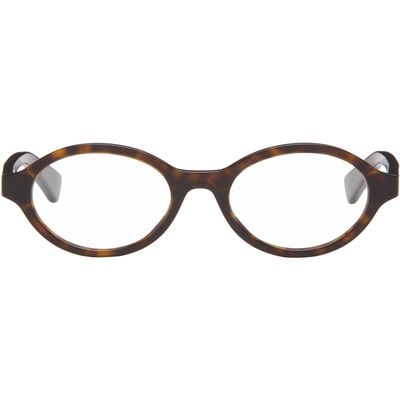 Bottega Veneta Bottega Veneta Brown Oval Glasses
