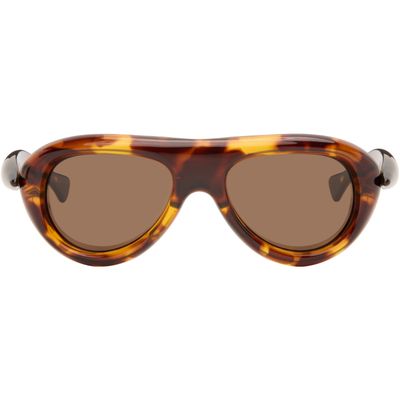 Bottega Veneta Bottega Veneta Brown Sardine Aviator Sunglasses