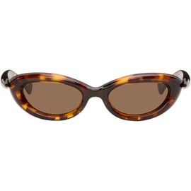 Bottega Veneta Bottega Veneta Brown Sardine Oval Sunglasses