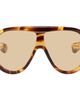 Bottega Veneta Bottega Veneta Brown Scudo Shield Sunglasses - 1