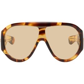 Bottega Veneta Bottega Veneta Brown Scudo Shield Sunglasses