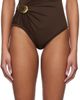 Bottega Veneta Bottega Veneta Brown Stretch Nylon Swimsuit - 1