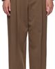 Bottega Veneta Bottega Veneta Brown Wool Straight Trousers - 1