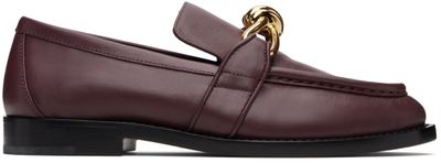 Bottega Veneta Bottega Veneta Burgundy Astaire Loafers