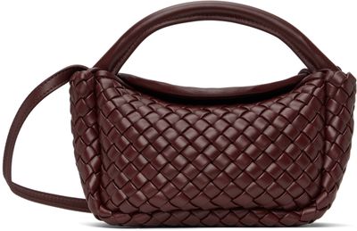 Bottega Veneta Bottega Veneta Burgundy Small Cobble Top Handle Bag