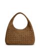 Bottega Veneta Bottega Veneta Campana Intrecciato Suede Shoulder Bag - 1