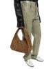 Bottega Veneta Bottega Veneta Campana Intrecciato Suede Shoulder Bag - 3