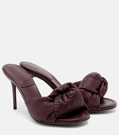 Bottega Veneta Bottega Veneta Cherry Intreccio leather mules