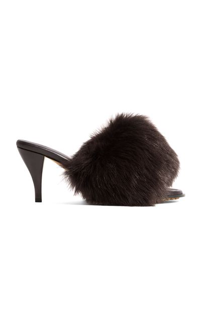 Bottega Veneta Bottega Veneta Cherry Shearling Mules