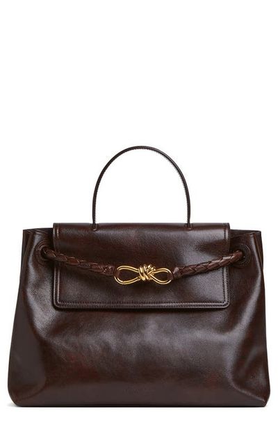 Bottega Veneta Bottega Veneta Ciao Ciao Knot Detail Leather Top Handle Bag