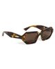 Bottega Veneta Bottega Veneta Classic Oval Sunglasses Brown-Brown-Brown One - 1