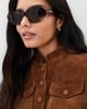 Bottega Veneta Bottega Veneta Classic Oval Sunglasses Brown-Brown-Brown One - 3