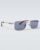 Bottega Veneta Bottega Veneta Classic rectangular sunglasses - 4
