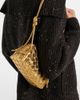 Bottega Veneta Bottega Veneta Concert Intrecciato metallic leather pouch - 2