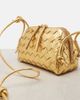 Bottega Veneta Bottega Veneta Concert Intrecciato metallic leather pouch - 6