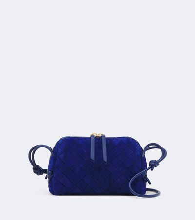 Bottega Veneta Bottega Veneta Concert Intrecciato suede crossbody bag