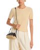 Bottega Veneta Bottega Veneta Concert Pouch Raffia & Intrecciato Leather Shoulder Bag - 3