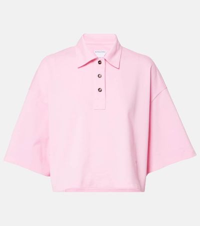 Bottega Veneta Bottega Veneta Cropped cotton polo shirt