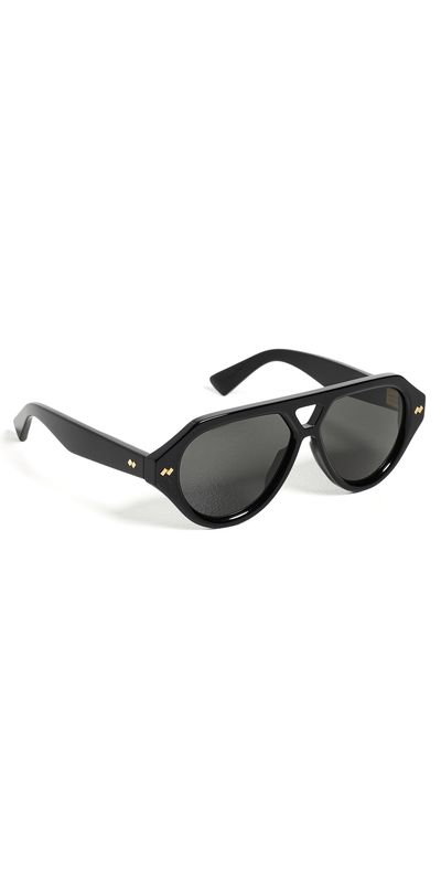 Bottega Veneta Bottega Veneta Dizzy Aviator Sunglasses Black-Black-Grey One