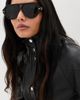 Bottega Veneta Bottega Veneta Dizzy Aviator Sunglasses Black-Black-Grey One - 3