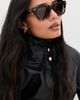 Bottega Veneta Bottega Veneta Dizzy Squared Sunglasses Havana-Havana-Brown One - 3