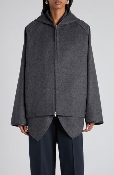 Bottega Veneta Bottega Veneta Double Face Wool Hooded Jacket