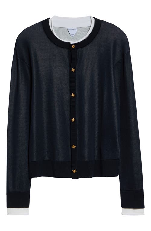 Bottega Veneta Bottega Veneta Double Layer Silk Cardigan
