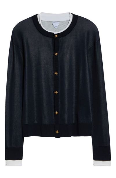 Bottega Veneta Bottega Veneta Double Layer Silk Cardigan