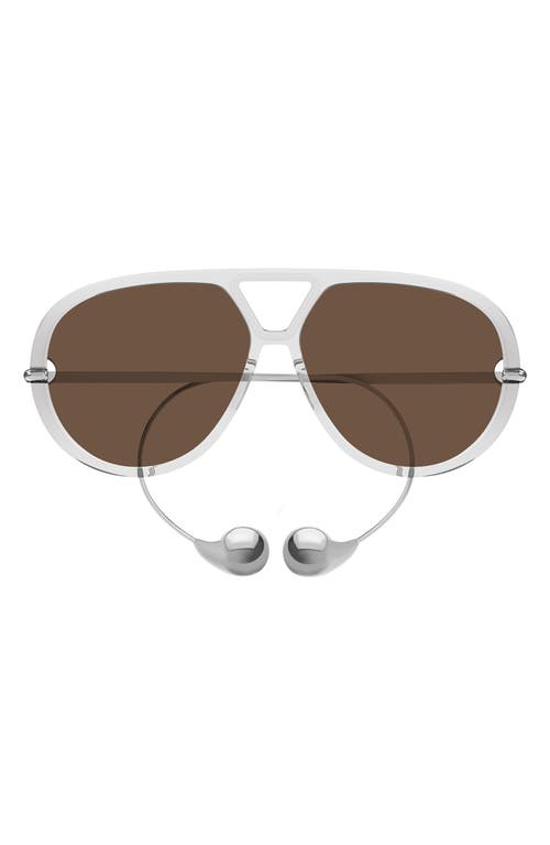 Bottega Veneta Bottega Veneta Drop 63mm Oversize Aviator Sunglasses