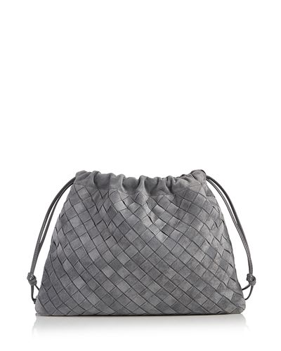 Bottega Veneta Bottega Veneta Dustbag Intrecciato Suede Shoulder Bag