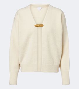 Bottega Veneta Bottega Veneta Embellished cashmere, wool, and silk cardigan