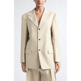 Bottega Veneta Bottega Veneta Faded Stripe Wool & Cotton Jacket