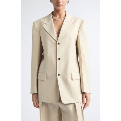 Bottega Veneta Bottega Veneta Faded Stripe Wool & Cotton Jacket