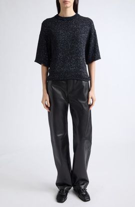 Bottega Veneta Bottega Veneta Fluid Shiny Leather Pants