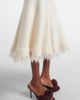 Bottega Veneta Bottega Veneta Fringed wool midi skirt - 4