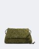 Bottega Veneta Bottega Veneta Giorno Intrecciato suede crossbody bag - 1