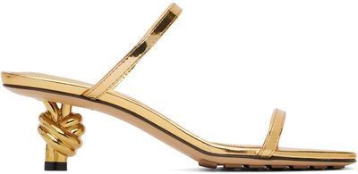 Bottega Veneta Bottega Veneta Gold Knot Mules