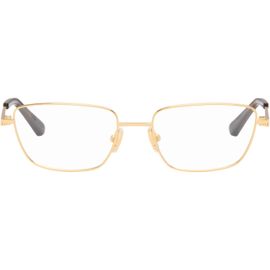 Bottega Veneta Bottega Veneta Gold Rectangular Ribbon Glasses