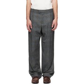 Bottega Veneta Bottega Veneta Gray Prince of Wales Trousers