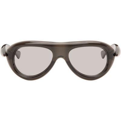 Bottega Veneta Bottega Veneta Gray Sardine Aviator Sunglasses