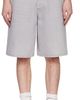 Bottega Veneta Bottega Veneta Gray Washed Denim Shorts - 1