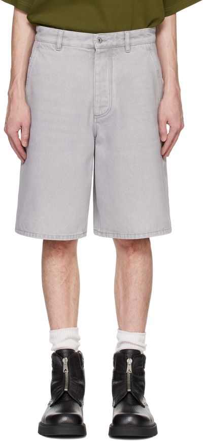 Bottega Veneta Bottega Veneta Gray Washed Denim Shorts
