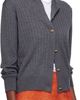 Bottega Veneta Bottega Veneta Gray Wool Rib Cardigan - 2