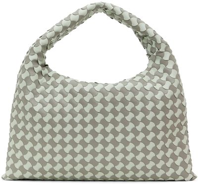 Bottega Veneta Bottega Veneta Green & Gray Small Hop Bag