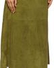 Bottega Veneta Bottega Veneta Green Full Grain Suede Midi Skirt - 2